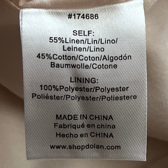 Anthropologie Dolan Embroidered Floral Linen Jacket Size XXS NWT - Picture 10 of 11